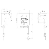 Regulátor dynama 6V 100W AEV s ukostrením ( - )