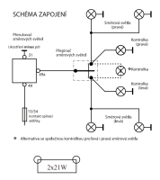 Prerušovač smeroviek 6V - 2x21W