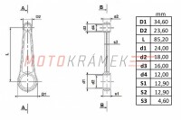 Ojnica úplná Simson S51 - CKR