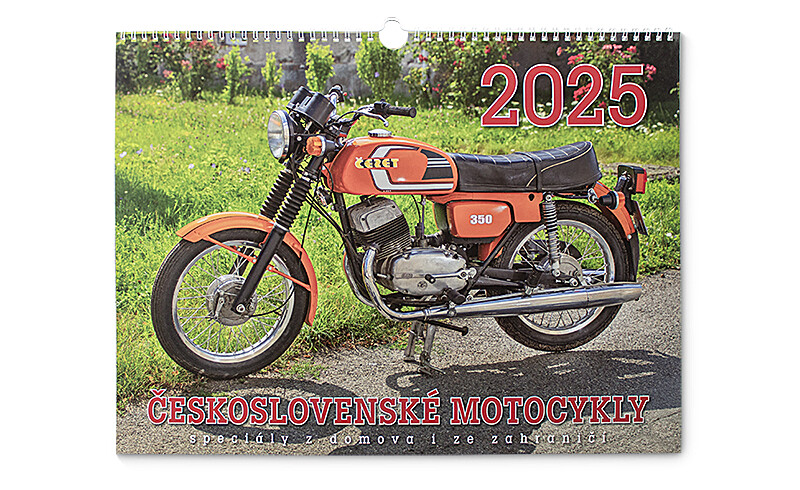 Kalendár České motocykle 2025 - 42x32cm