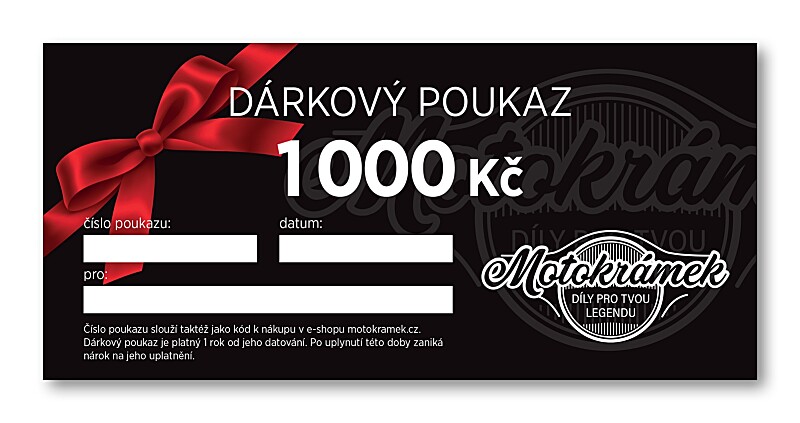 Dárkový poukaz - 1000 Kč