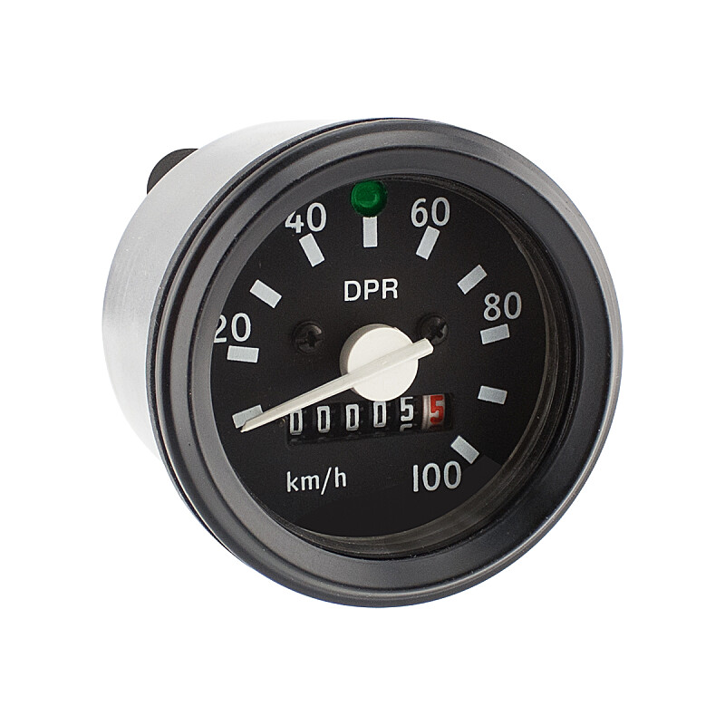 Tachometer Simson S51 - čierny rámček ( kontrolka) - DPR